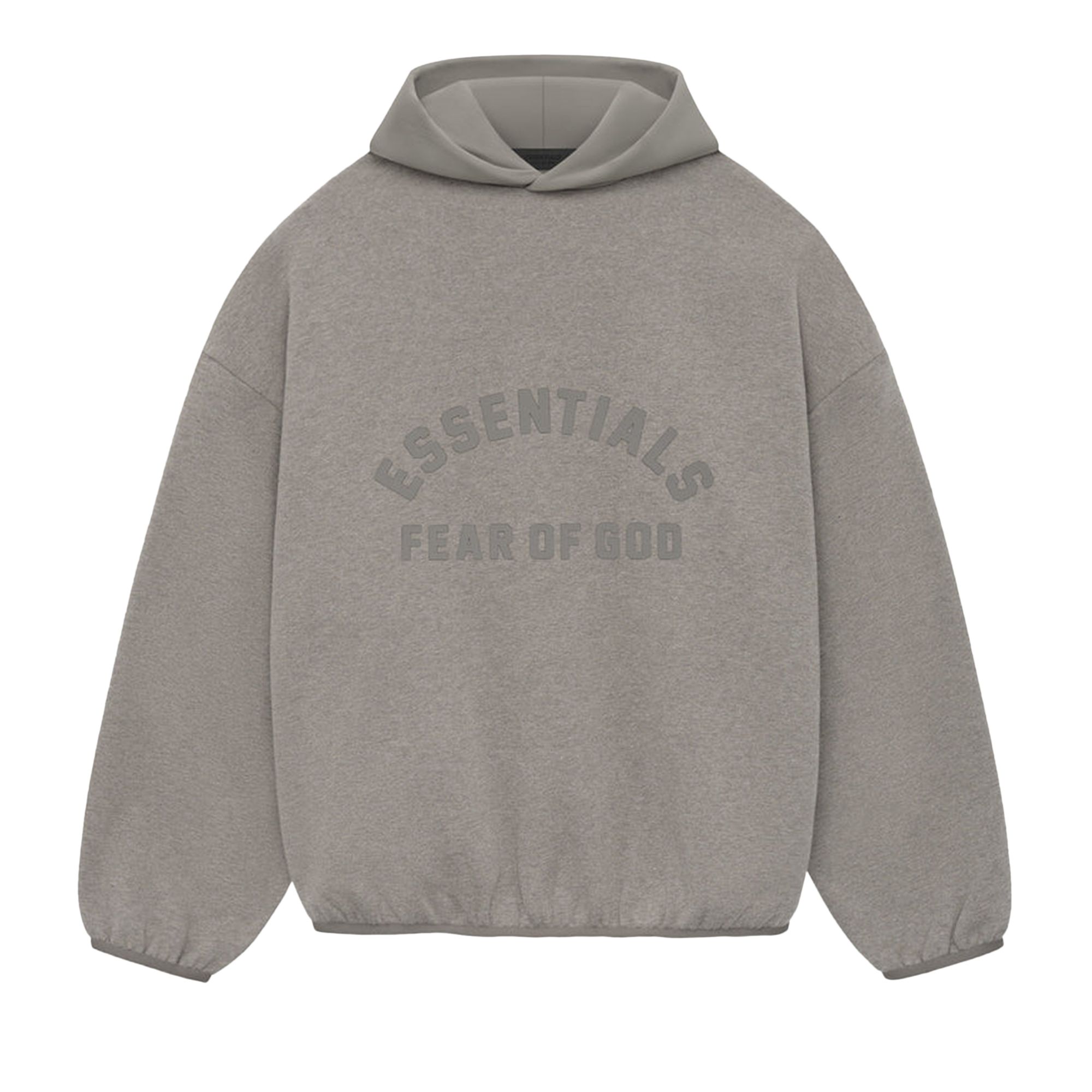 Fear of God Essentials Nylon Fleece Hoodie 'Heather Grey/Dust' | Men's Size S