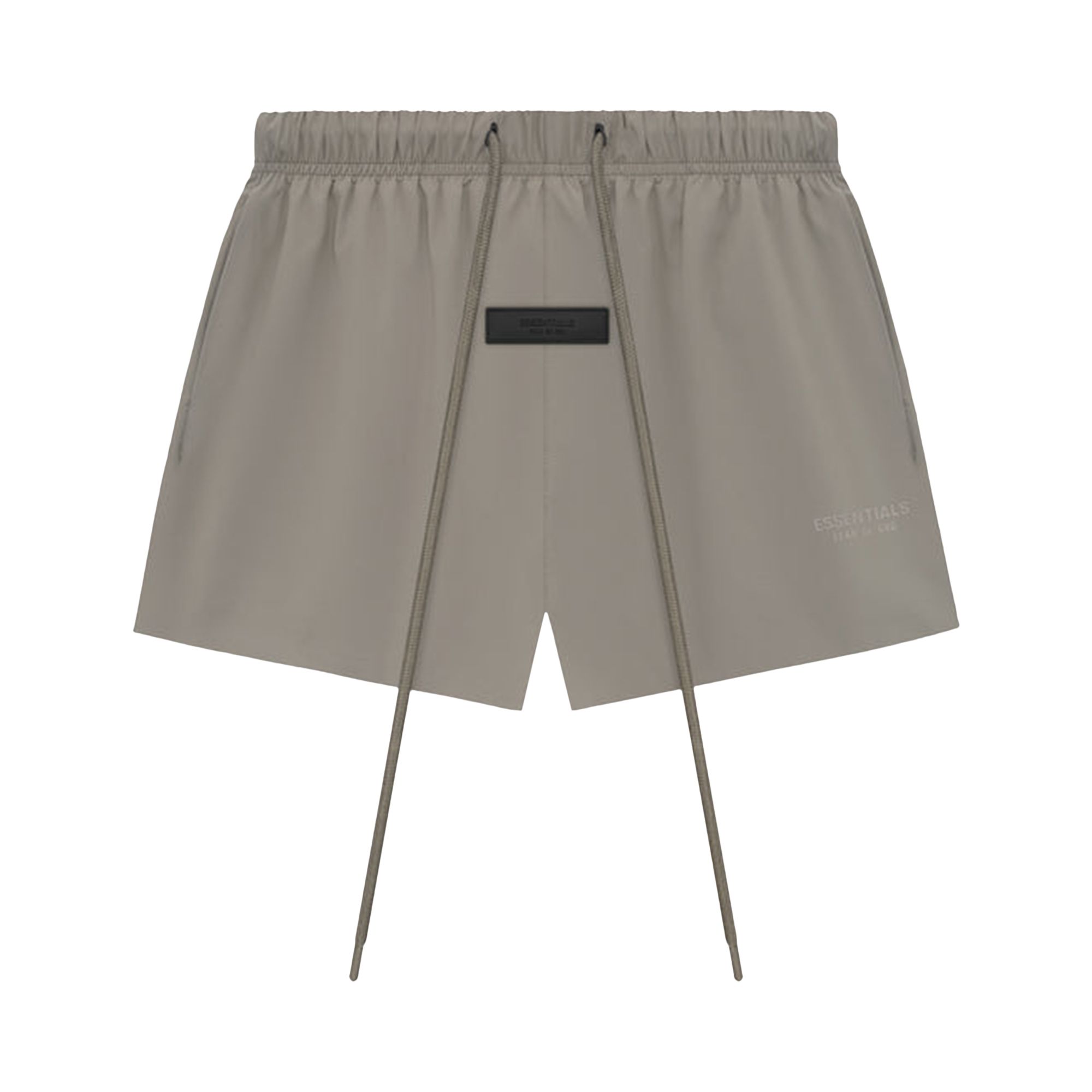 Pre-owned Essentials Fear Of God  Nylon Running Short 'dust' In Grey
