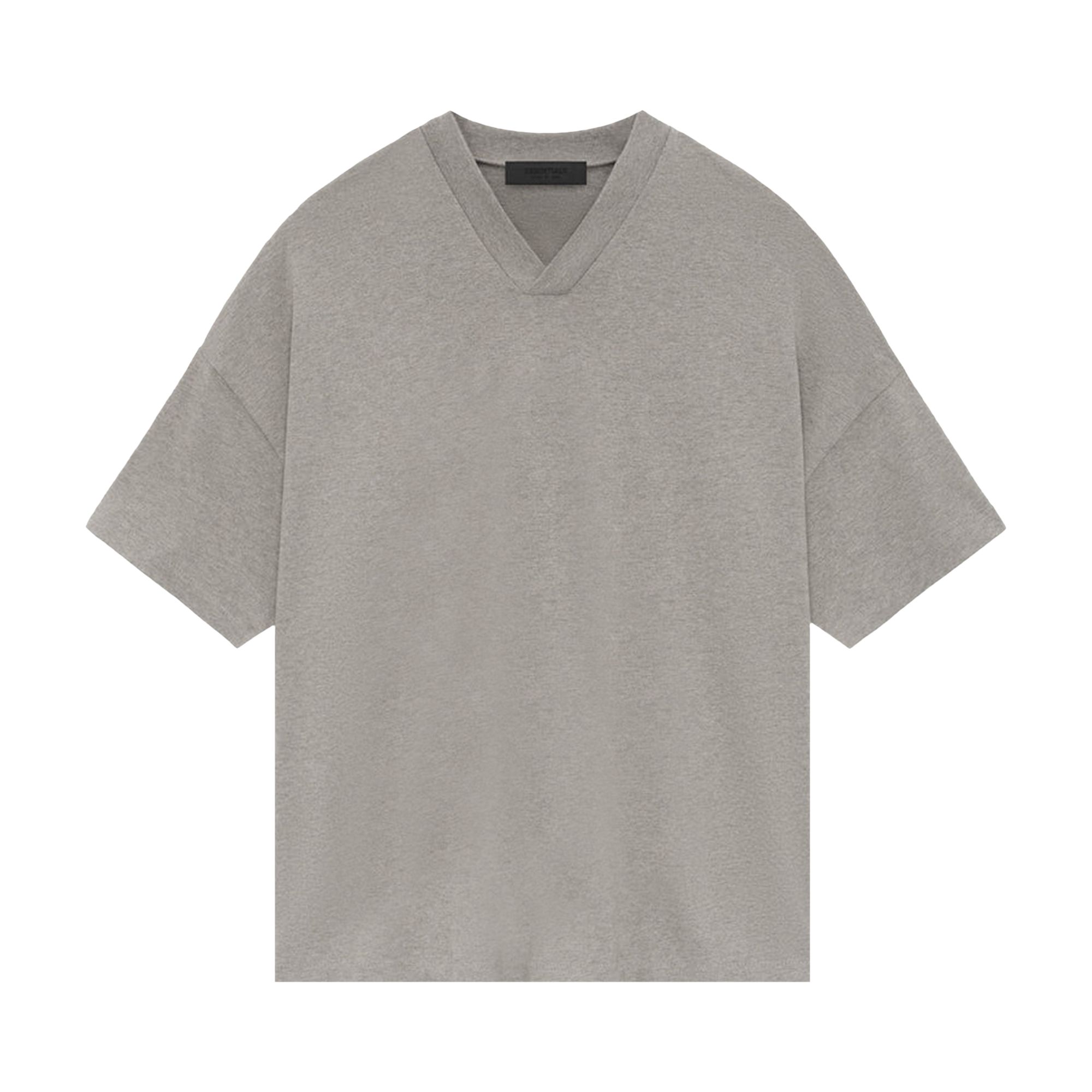Fear of God Essentials V Neck 'Heather Grey' | Men's Size 2XL