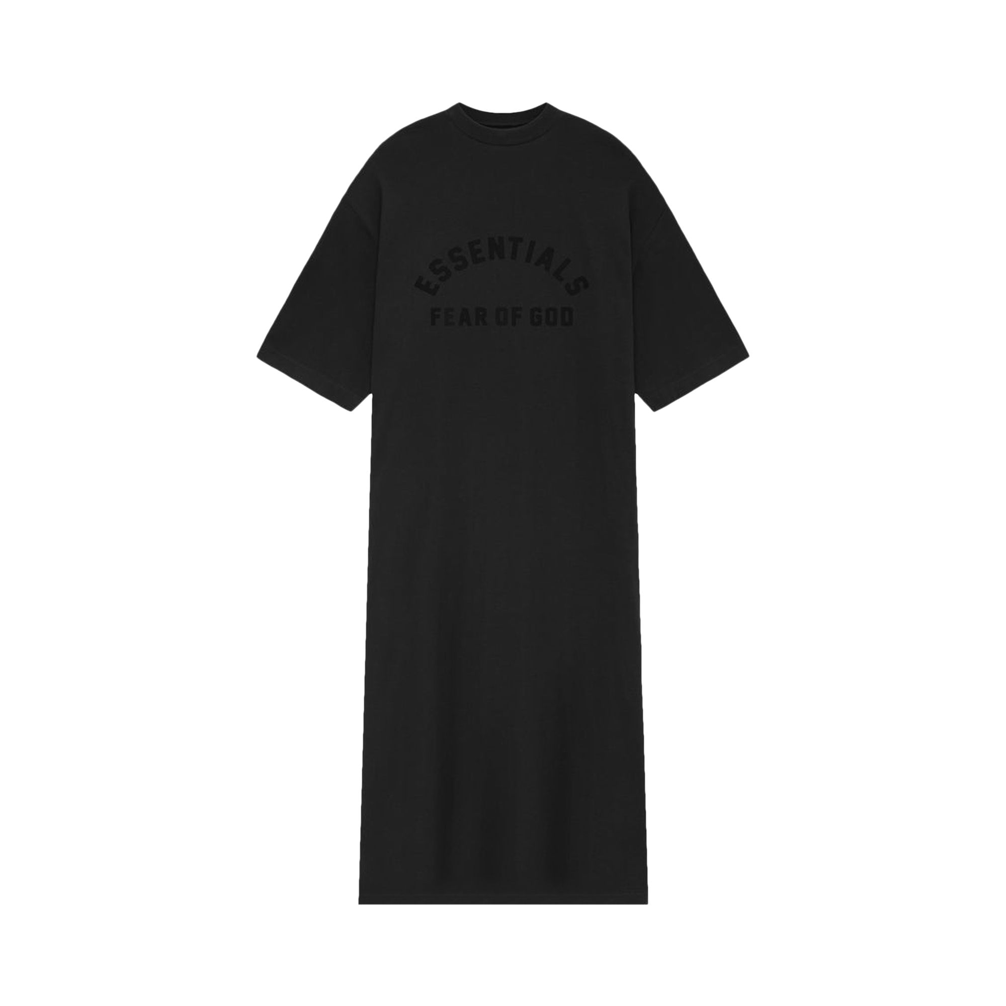 Pre-owned Essentials Fear Of God  3/4 Sleeve Dress 'black'
