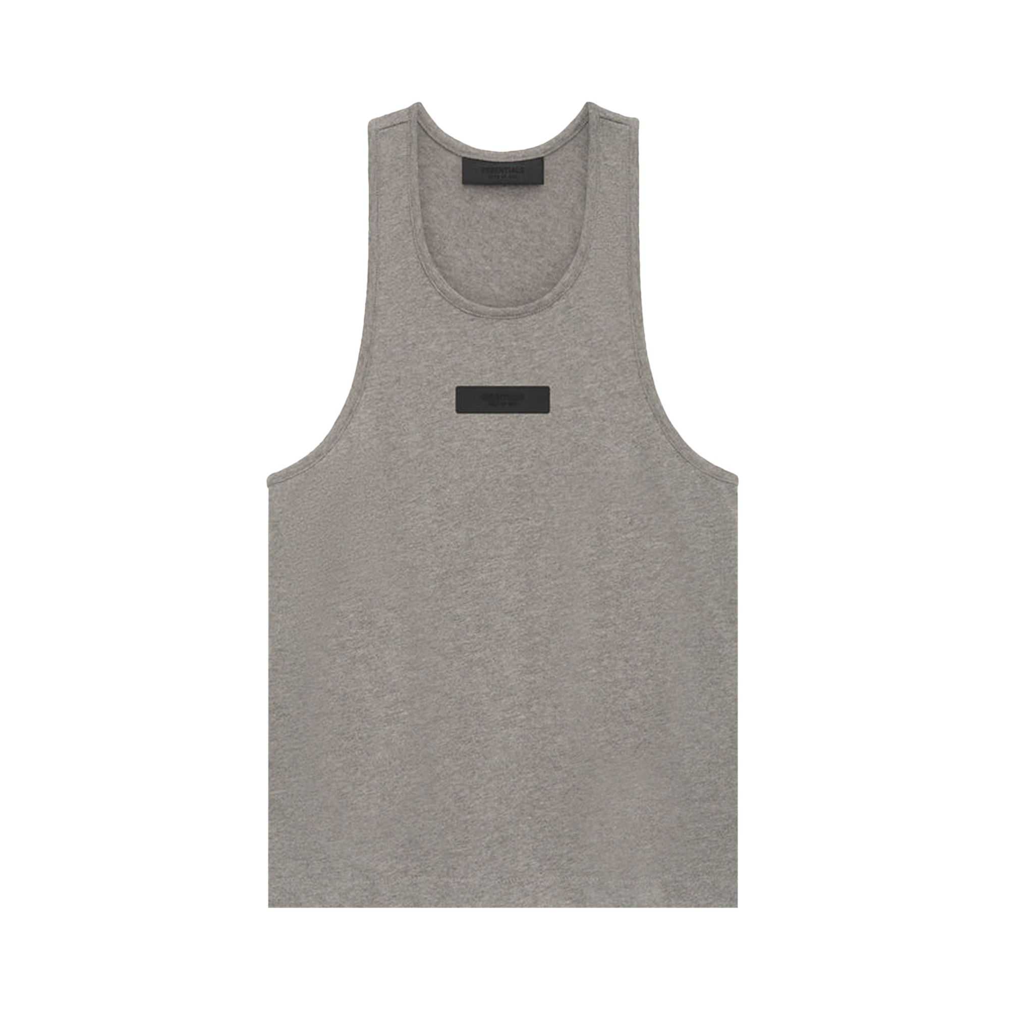 Pre-owned Essentials Fear Of God  Tank Top 'heather Grey'