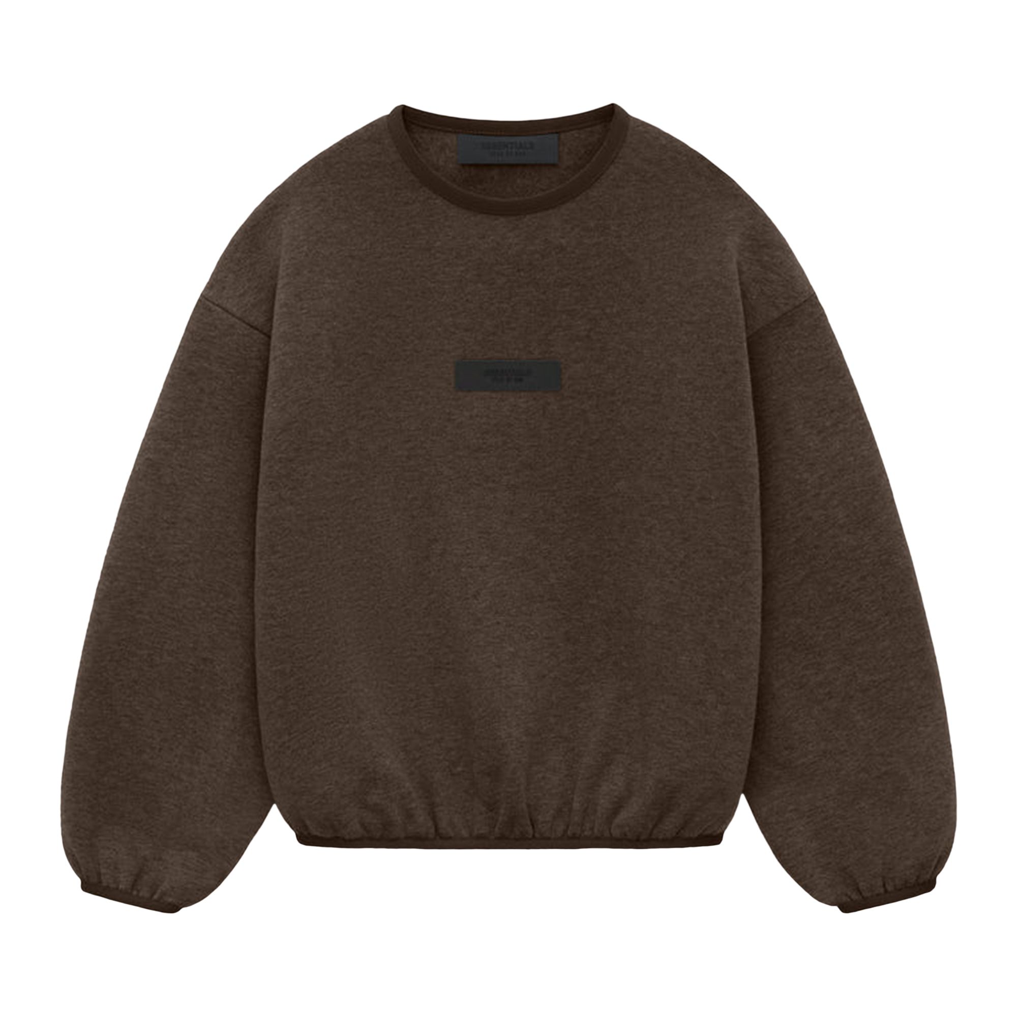 Fear of God Essentials Kids Crewneck 'Heather Wood' | Brown | Kid's Size 8