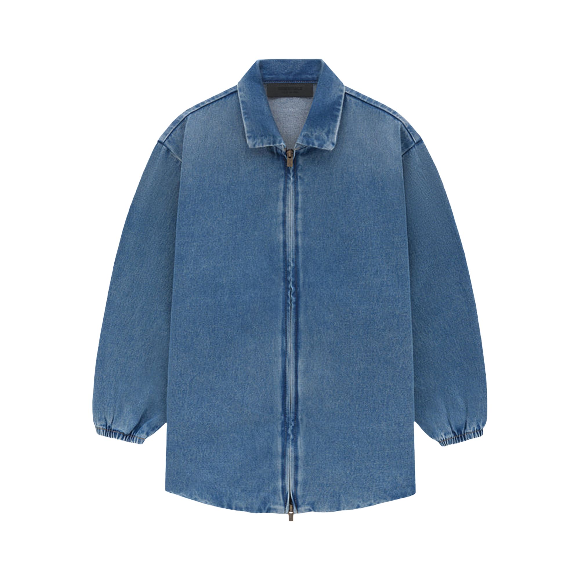 Fear of God Essentials Kids Denim Overshirt 'Medium Wash' | Blue | Kid's Size 12