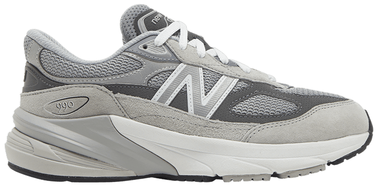 New Balance 990v6 Big Kid Wide Castlerock