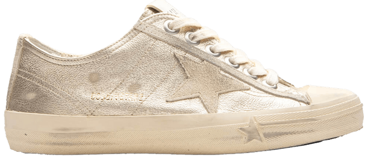 Golden Goose Wmns V Star Platinum Seep Pearl