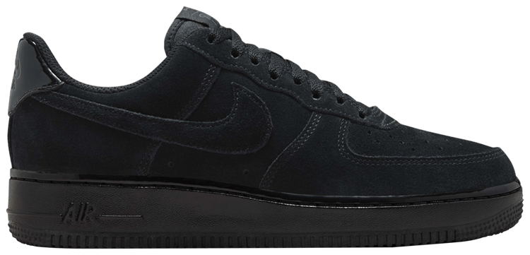 Size 5.5 Wmns Air Force 1 Triple Black Suede