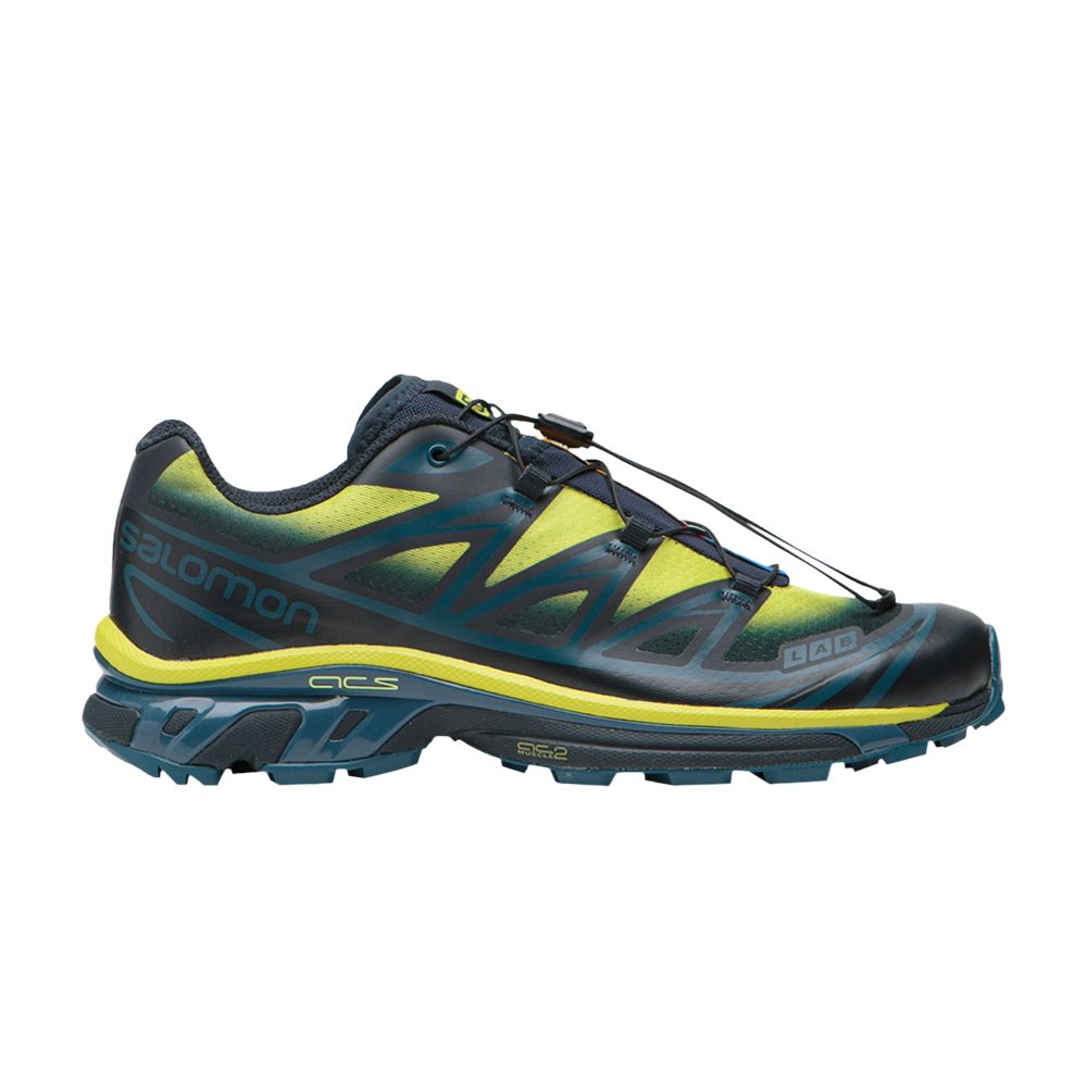 Salomon XT-6 Skyline 'Carbon Sunny Lime' | Blue | Men's Size 9