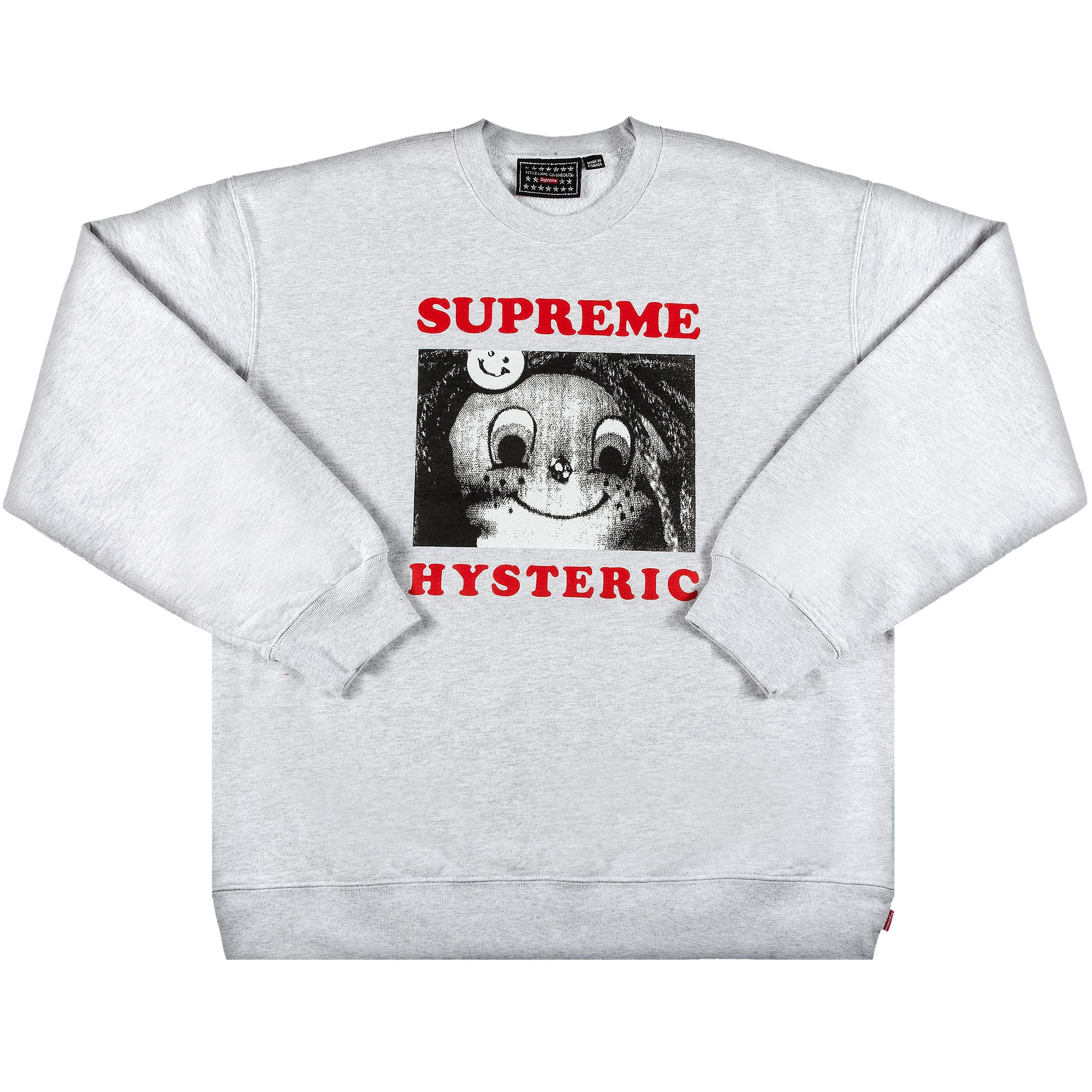 Supreme x Hysteric Glamour Crewneck 'Ash Grey' | Men's Size L