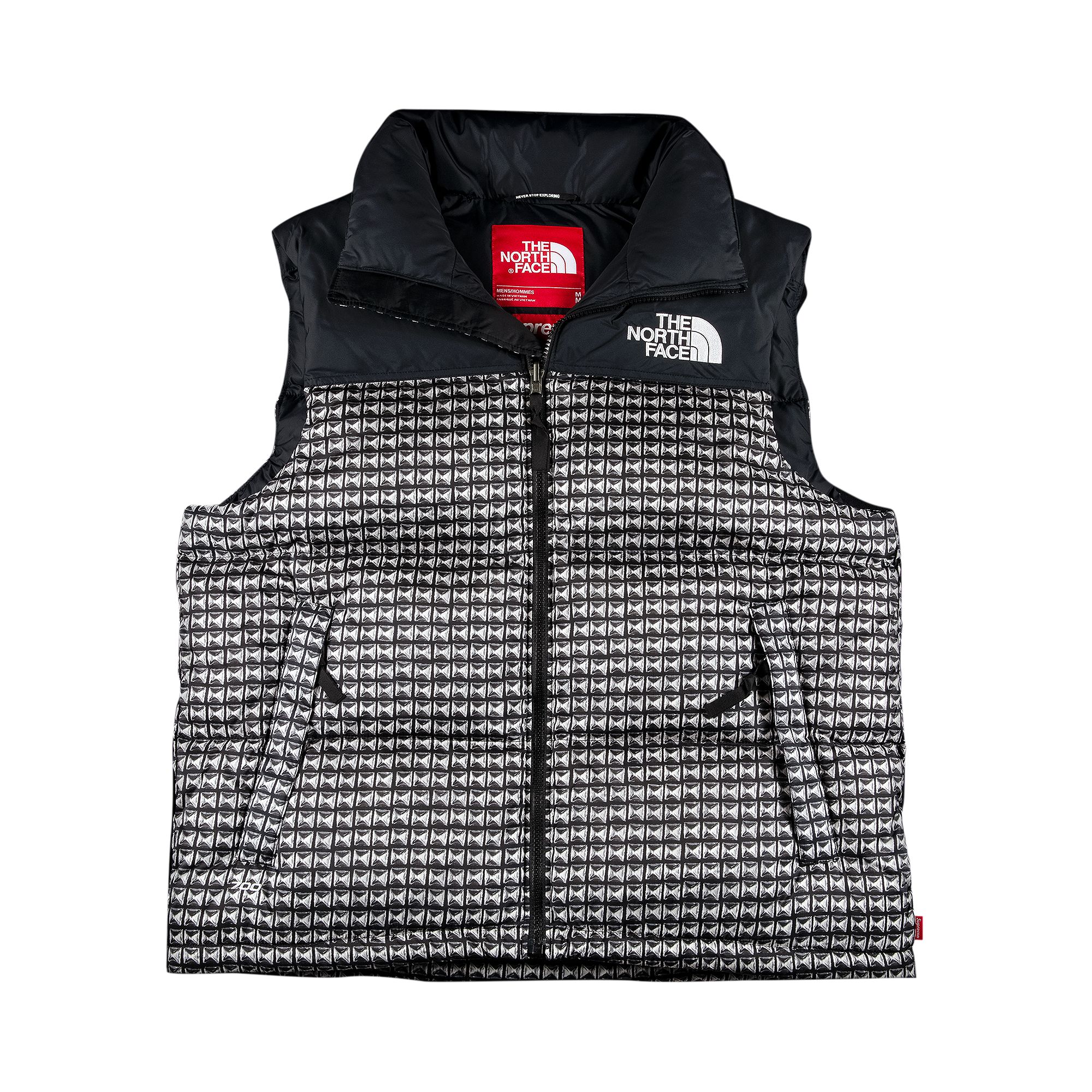 Supreme x The North Face Studded Nuptse Vest 'Black' | Men's Size L