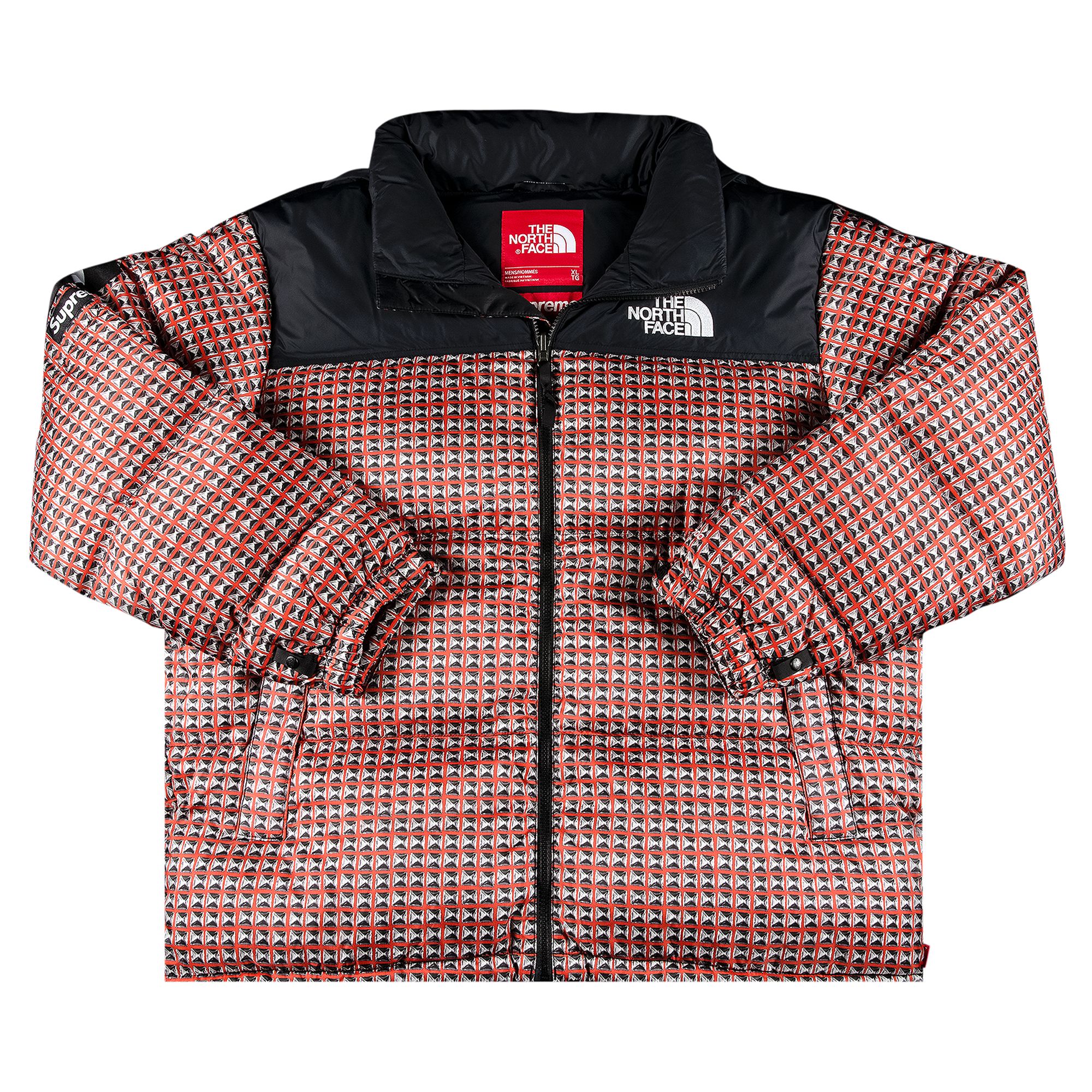 Supreme x The North Face Studded Nuptse Jacket 'Red' | Men's Size XL