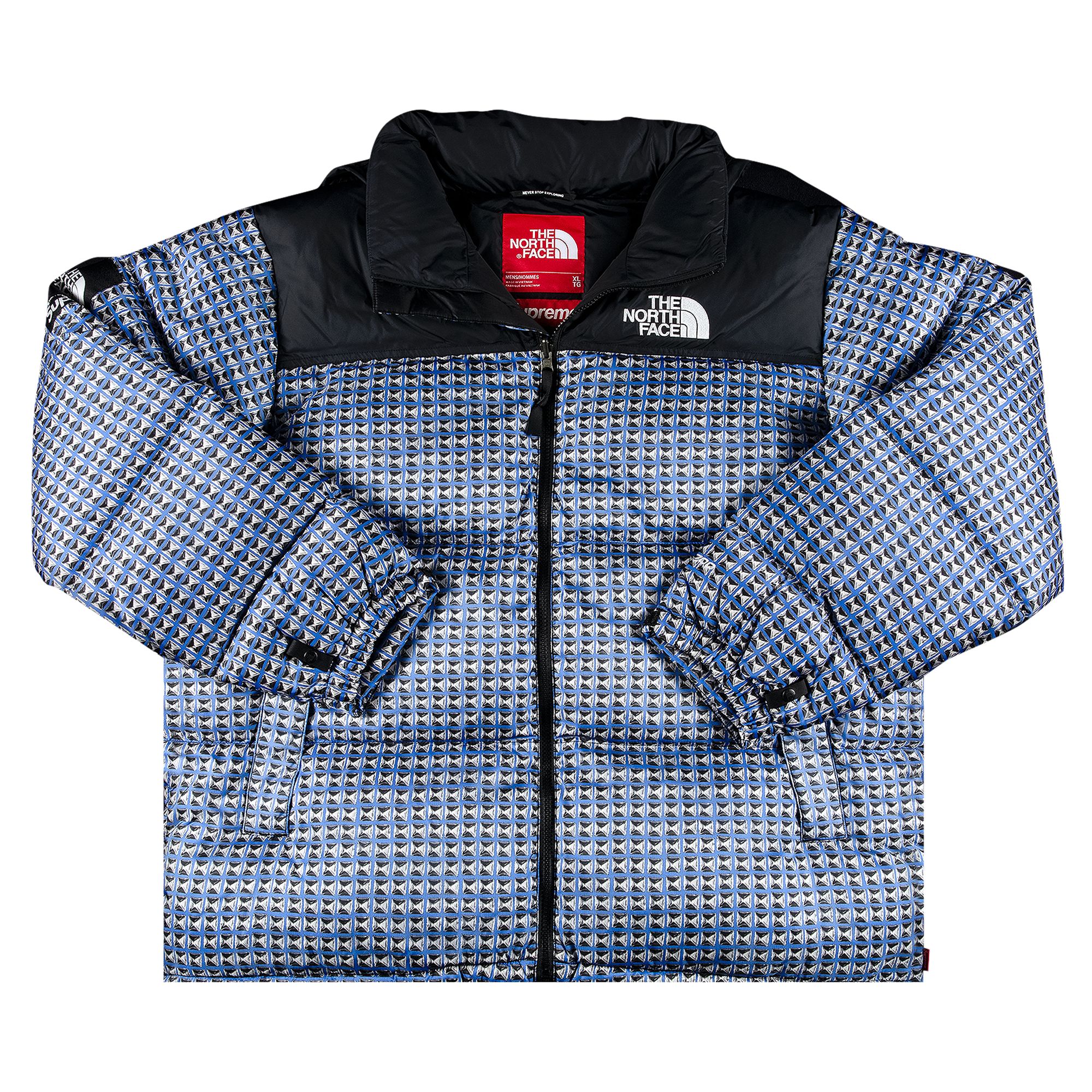 Supreme x The North Face Studded Nuptse Jacket 'Royal' | Blue | Men's Size XL