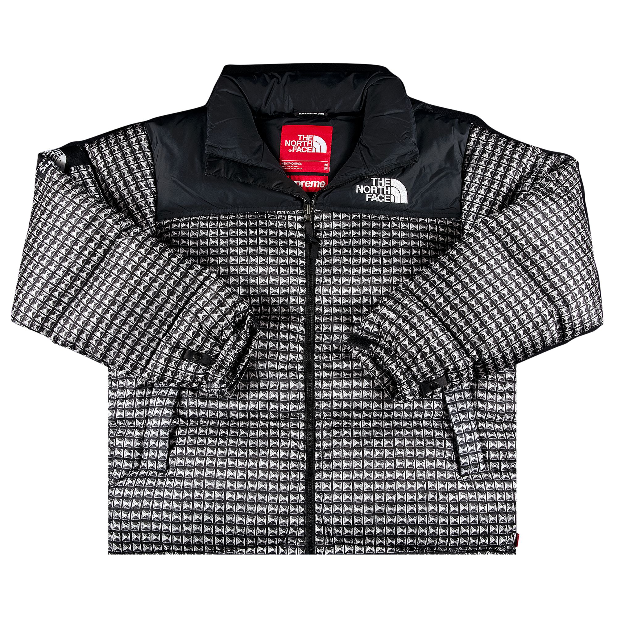 Supreme x The North Face Studded Nuptse Jacket 'Black' | Men's Size L
