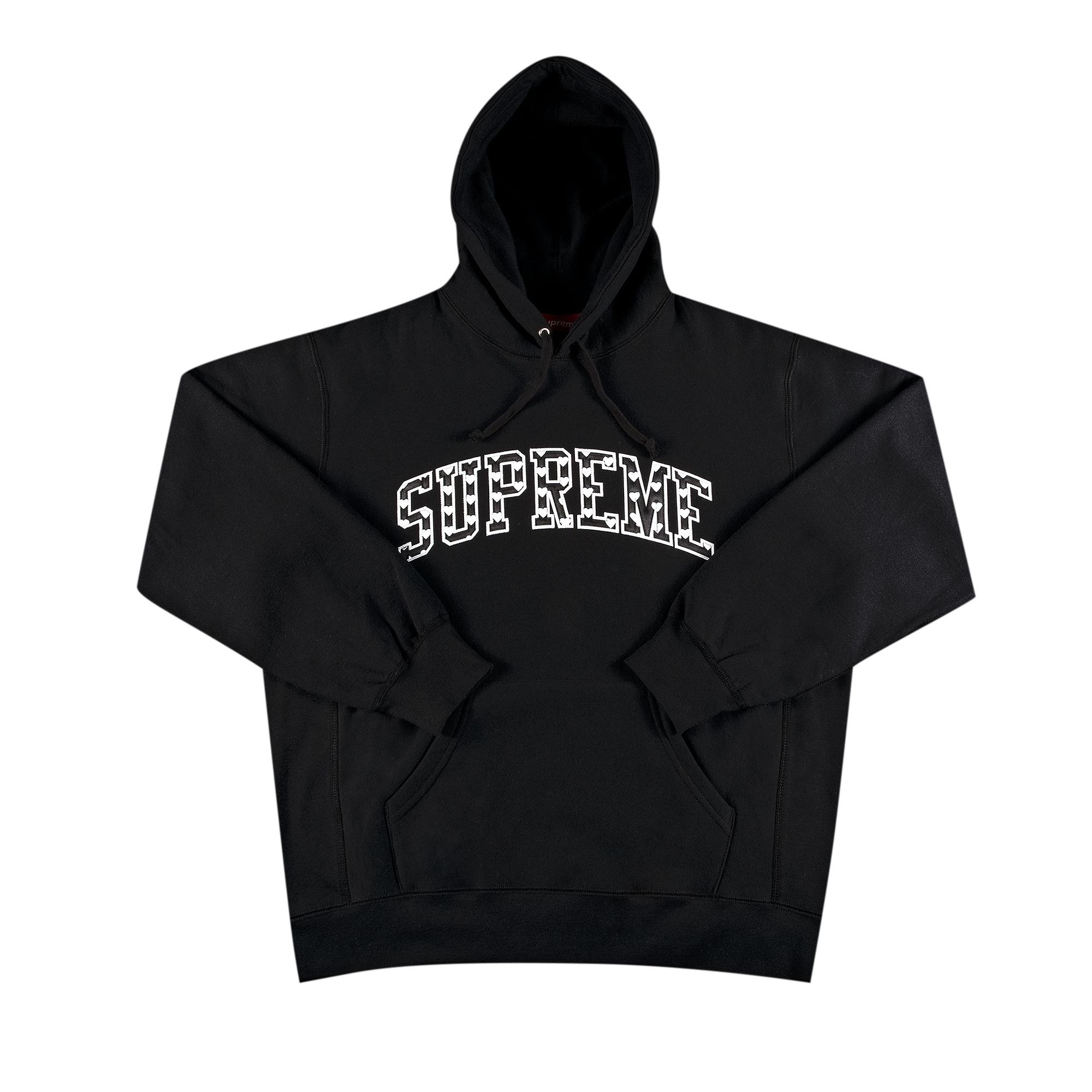 Supreme Hearts Arc Hooded Sweatshirt 'Black' | Men's Size M