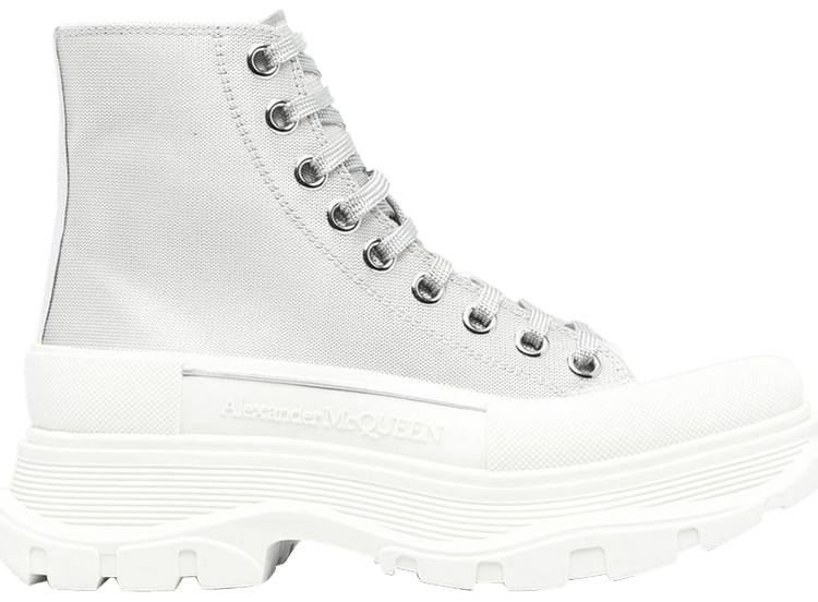 Alexander McQueen Wmns Tread Slick Boot Silver