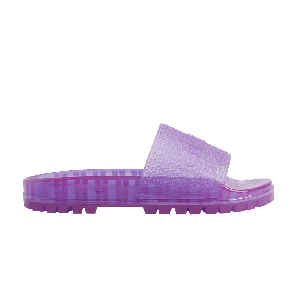 Pre-owned Gucci Adidas X Wmns Slide 'transparent Purple' | Women's Size 2