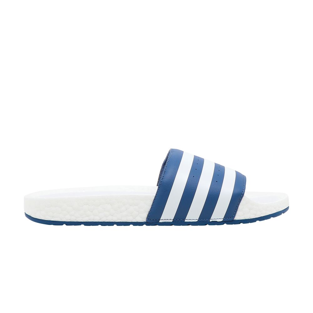 adidas Adilette Boost Slides 'Crew Blue' | White | Men's Size 12