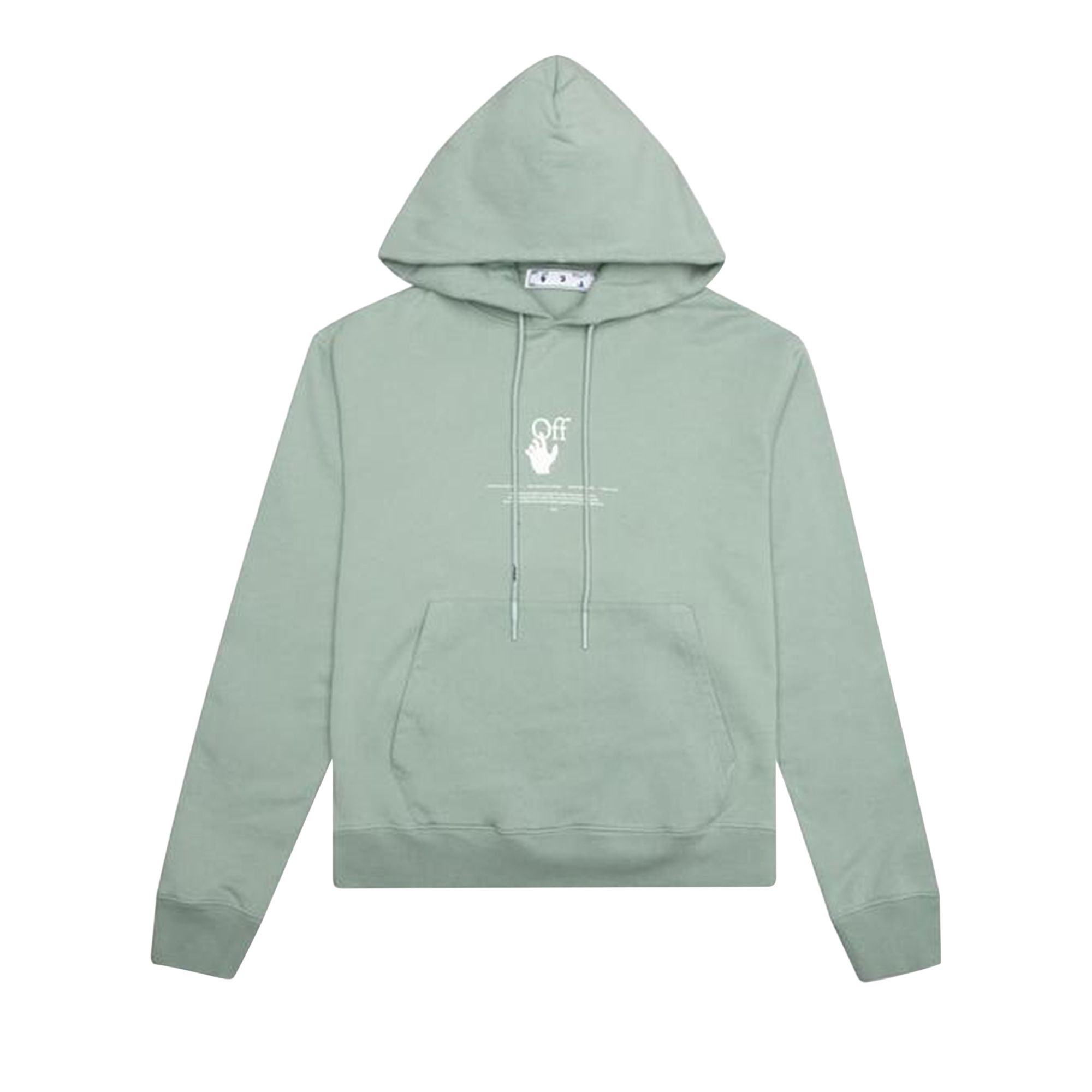 Off-White "Offf" Hoodie 'Jadeite' | Green | Men's Size XL