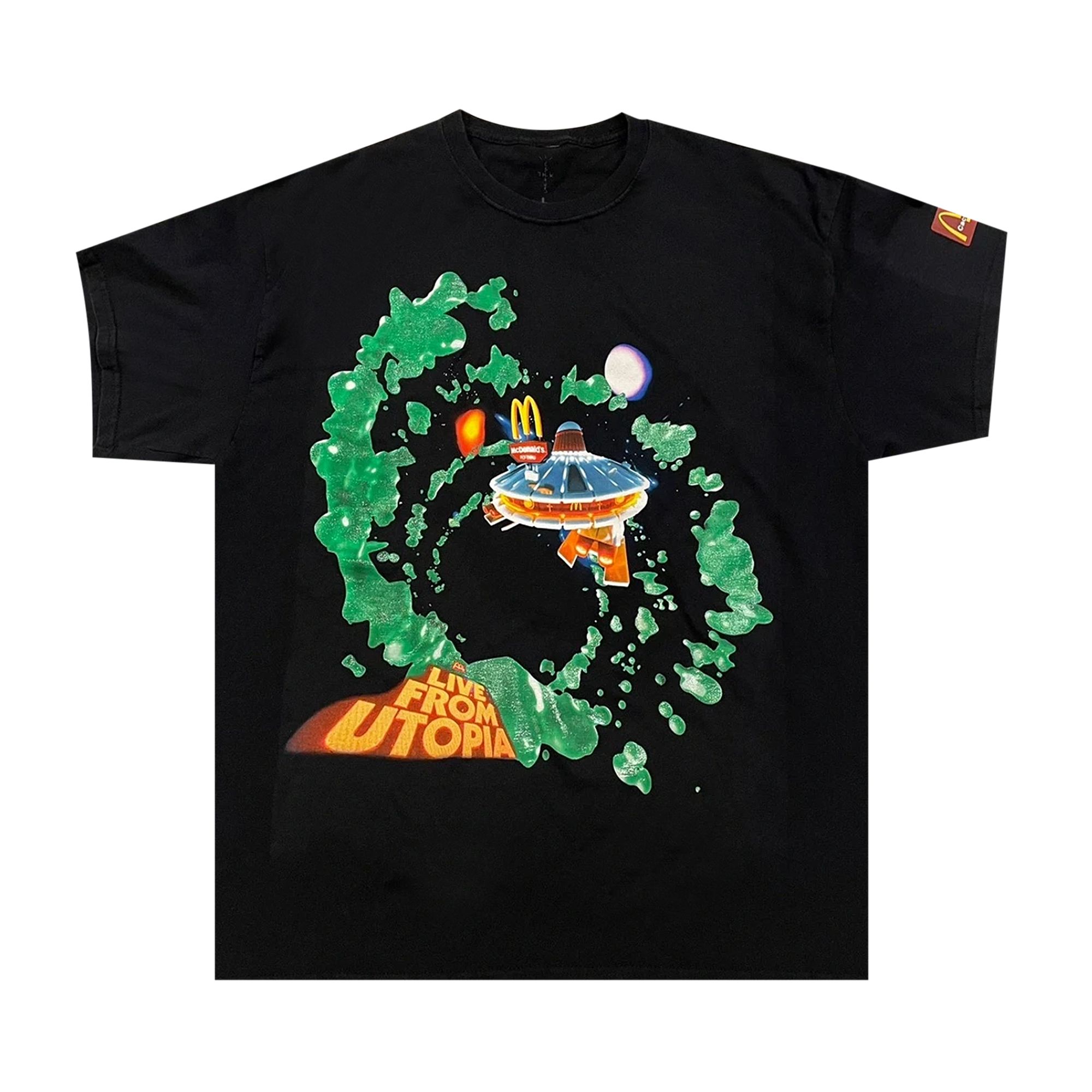 Cactus Jack by Travis Scott Fly-Thru T-Shirt 'Black' | Men's Size XL