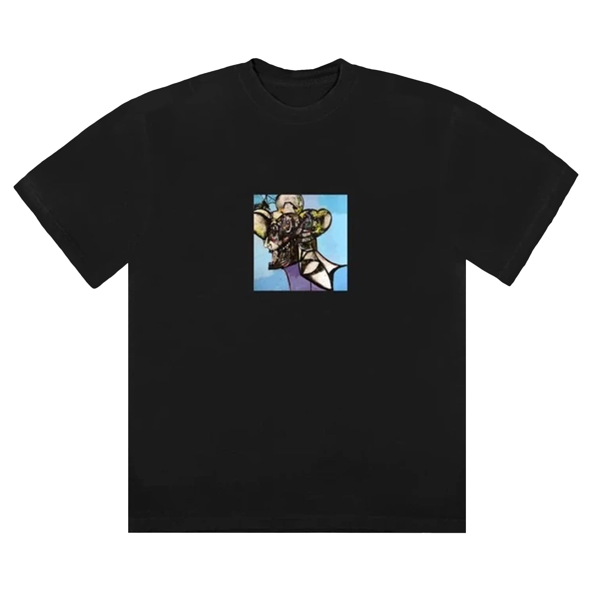 Cactus Jack by Travis Scott Portrait Of Travis Title T-Shirt 'Black' | Men's Size L