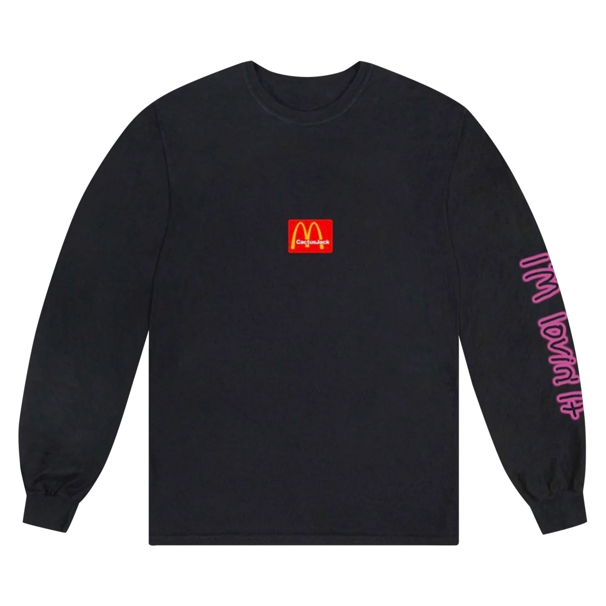 Cactus Jack by Travis Scott x McDonald's Action Figure Space Long-Sleeve T-Shirt 'Black' | Men's Size XL
