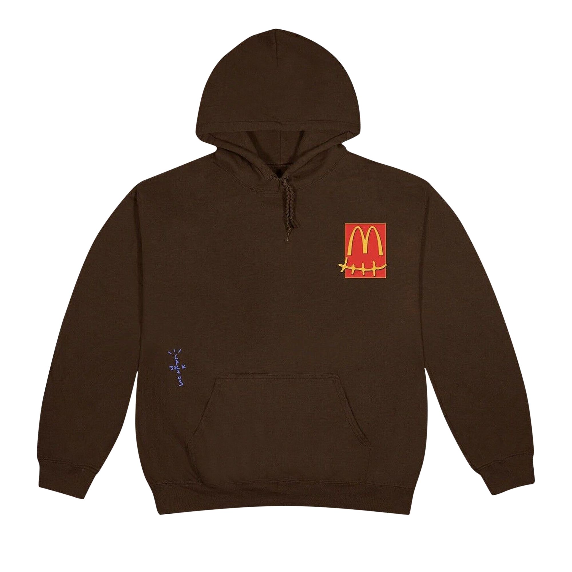 Cactus Jack by Travis Scott x McDonald's Cactus Pack Sticker Hoodie 'Brown' | Men's Size L