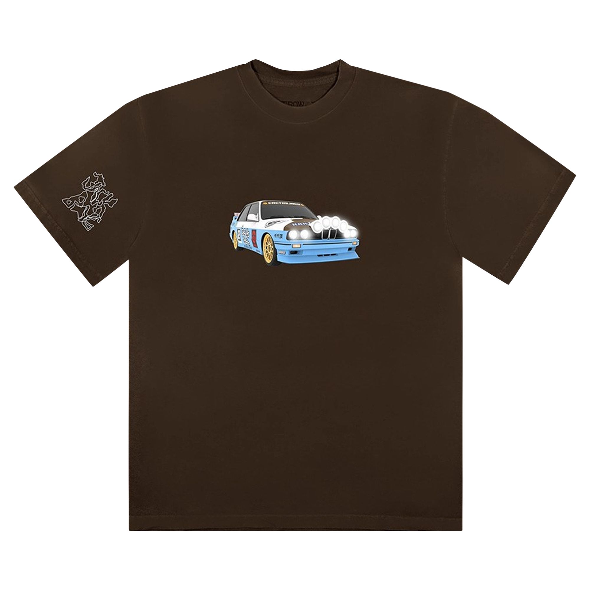 Cactus Jack by Travis Scott JACKBOYS Vehicle T-Shirt V 'Brown' | Men's Size XL