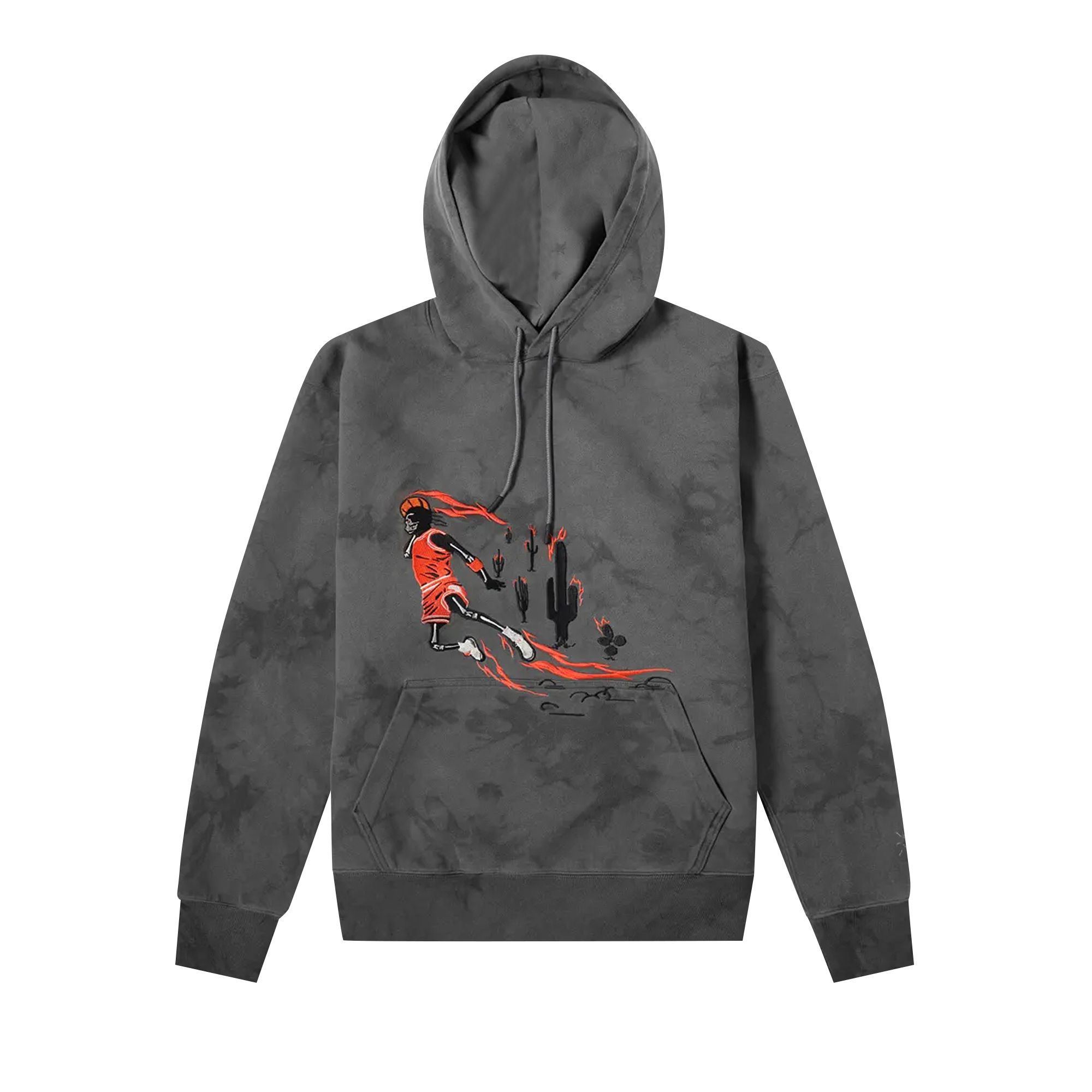 Cactus Jack by Travis Scott x Air Jordan Washed Suede Hoodie 'Iron Grey' | Men's Size L