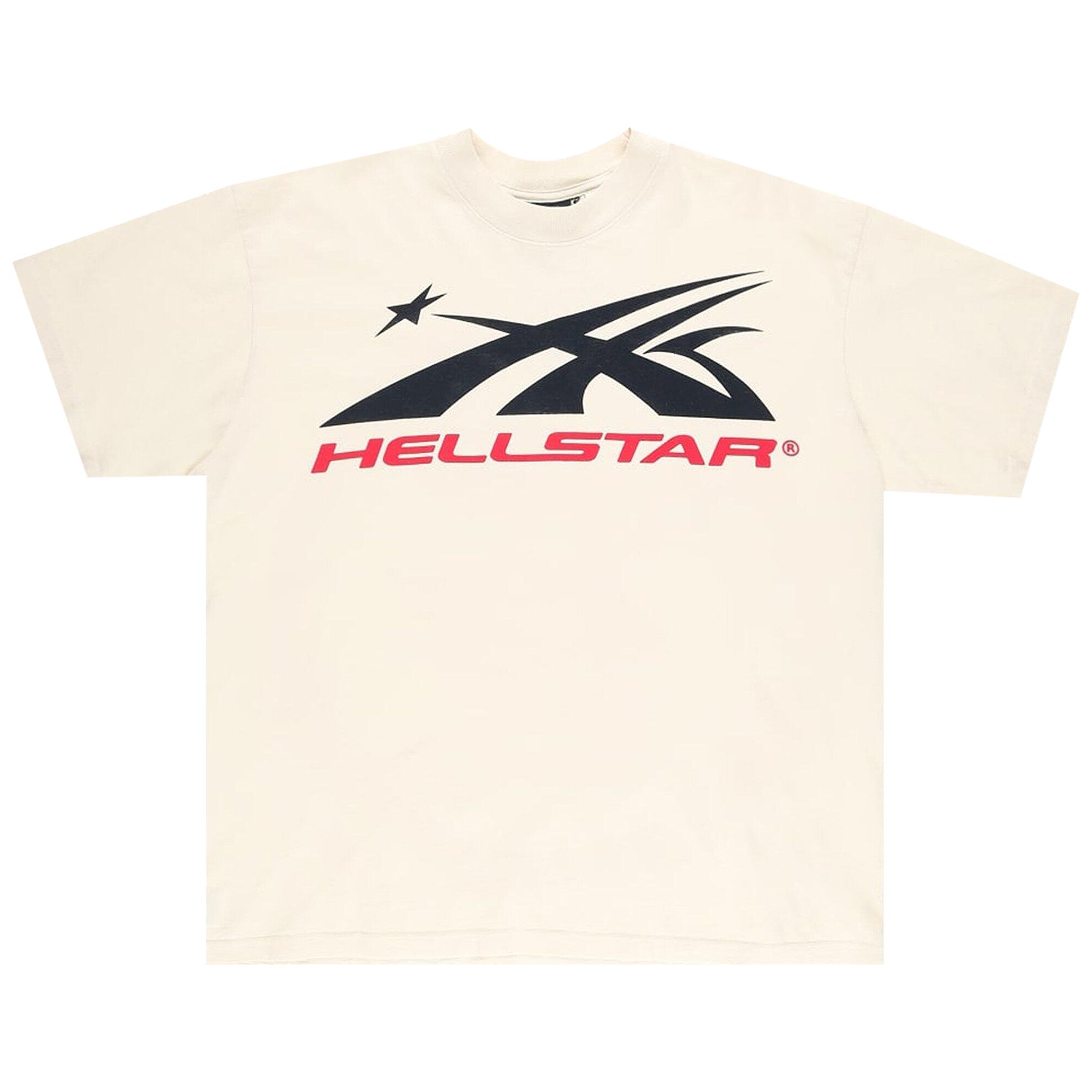 Pre-owned Hellstar Gel Sport Logo T-shirt 'white/red' | Men's Size Xl