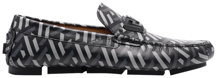 Versace La Greca Penny Loafer Grey