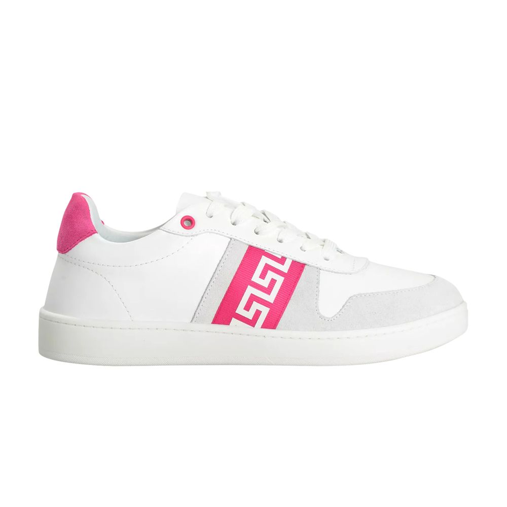 Pre-owned Versace Wmns La Greca Sneaker 'white Pink' | Women's Size 38
