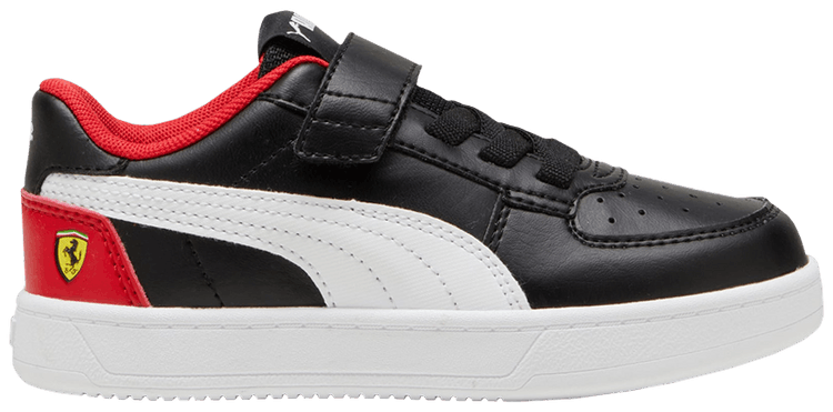 Scuderia Ferrari x Puma Caven 20 Little Kid Black Rosso Corsa