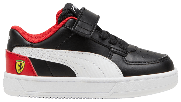 Scuderia Ferrari x Puma Caven 20 Infant Black Rosso Corsa