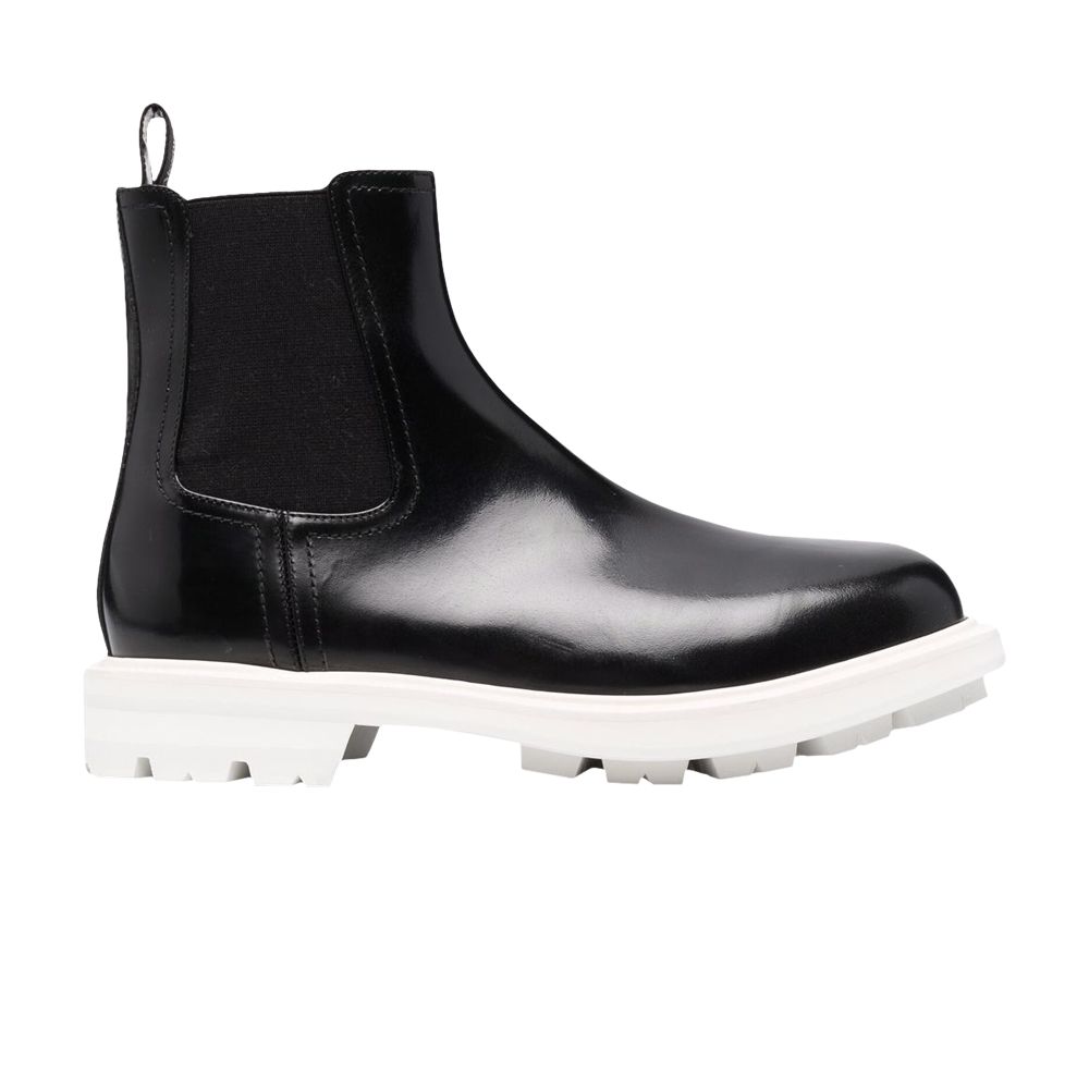 Pre-owned Alexander Mcqueen Chelsea Boot 'black White' | Men's Size 43