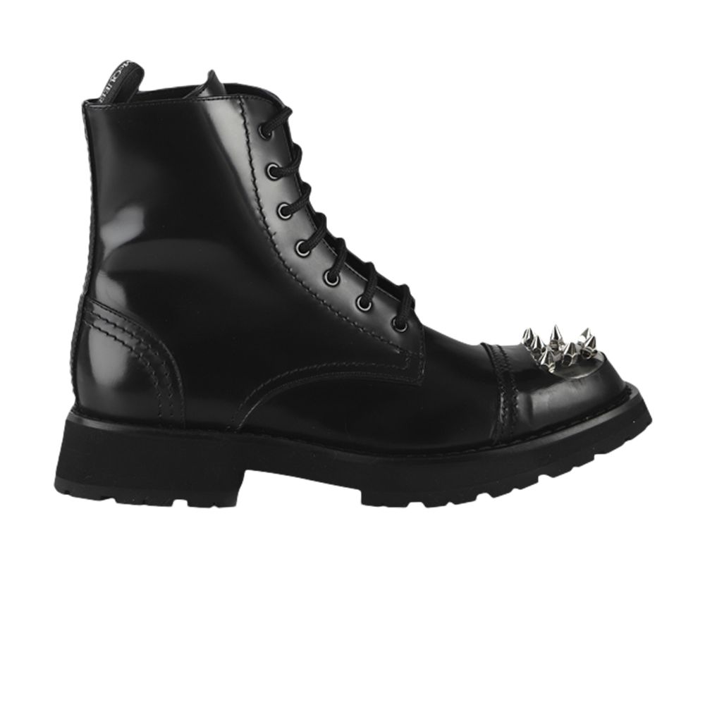Pre-owned Alexander Mcqueen Punk Stud Boot 'black' | Men's Size 40