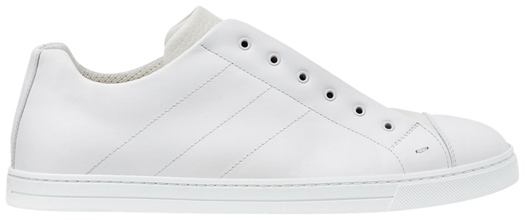 Fendi white slip ons 2025