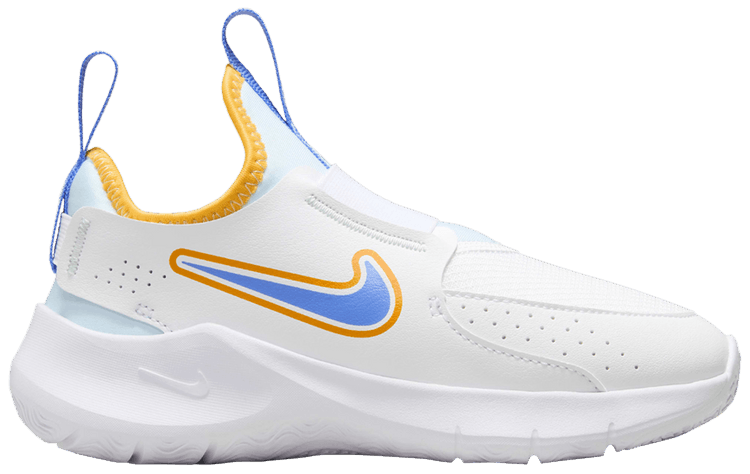 Nike Flex Runner 3 PS White Sundial Yellow University Blue