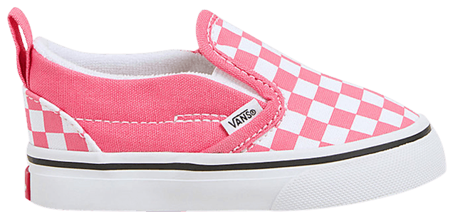 Vans Slip On V Toddler Checkerboard   Honeysuckle