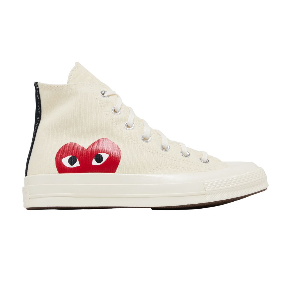 Converse Comme Des Garçons x Chuck 70 Hi 'Play' | White | Men's Size 10.5