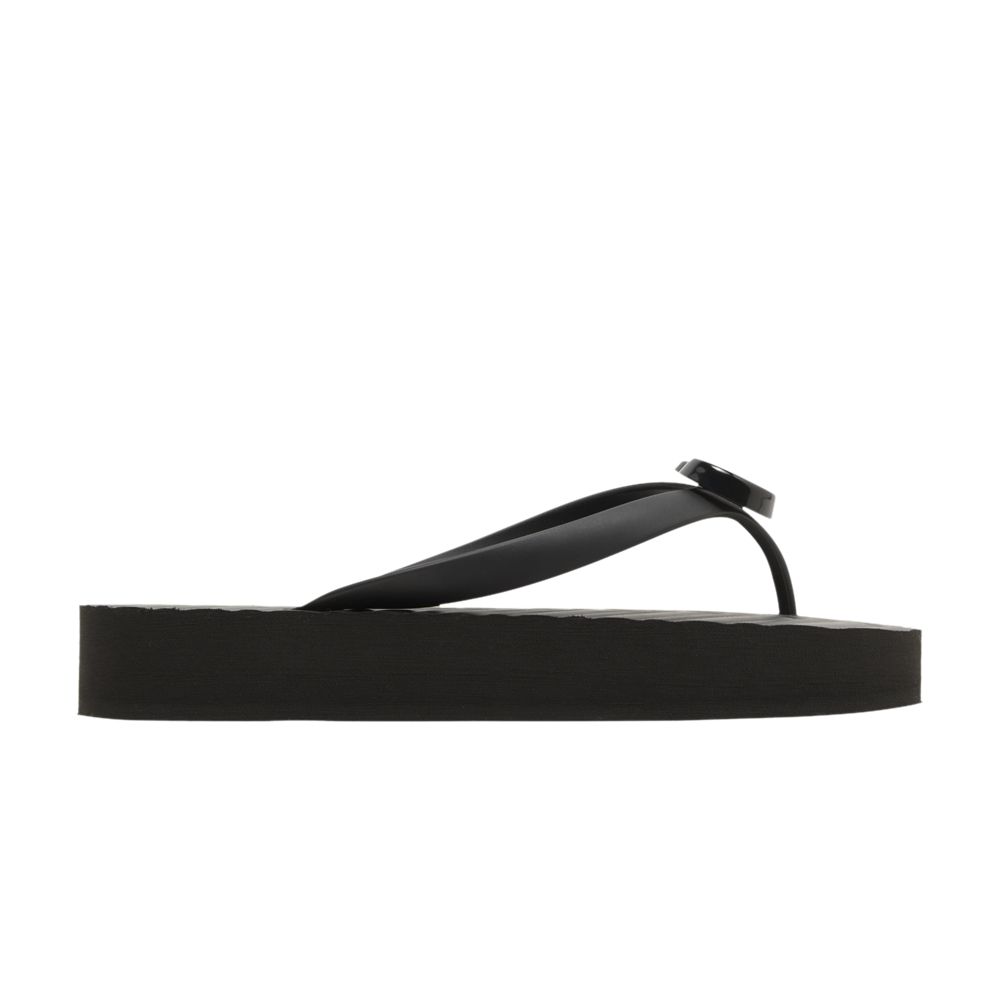 Gucci Wmns Chevron Thong Sandal 'Black' | Women's Size 8