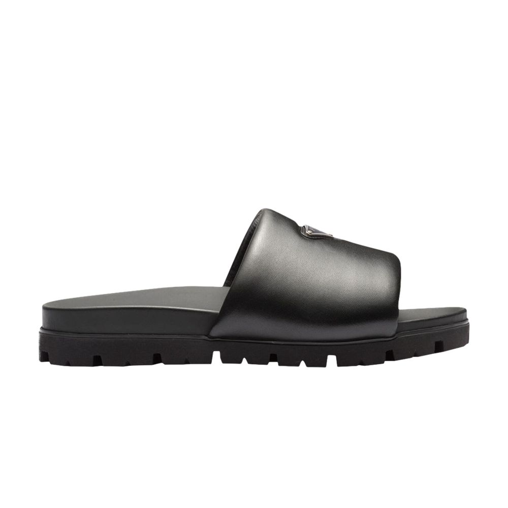 Prada Padded Nappa Leather Slide 'Black' - 2X3099-2DL8-F0002
