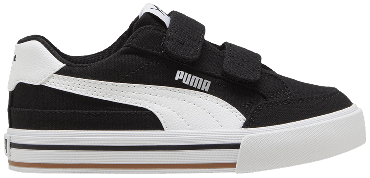 Puma Court Classic Vulc FS V Little Kid Black White
