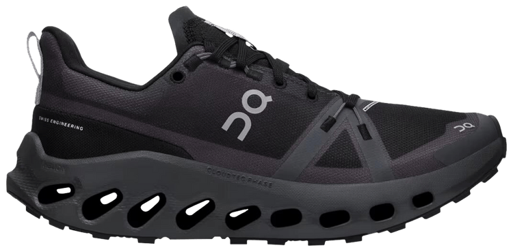 ON Wmns Cloudsurfer Trail Waterproof Black Eclipse