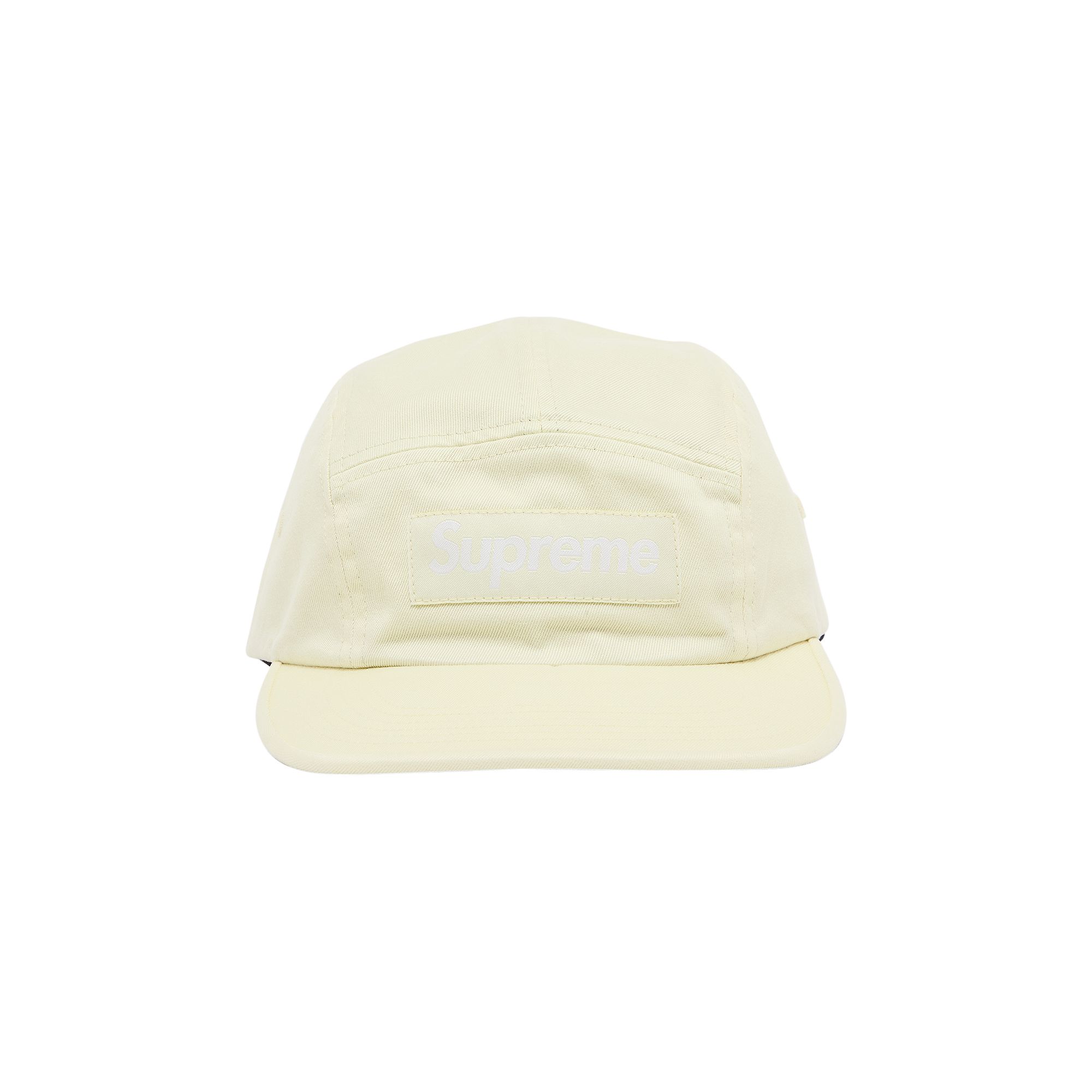 Pre-owned Supreme Washed Chino Twill Camp Cap 'light Yellow'