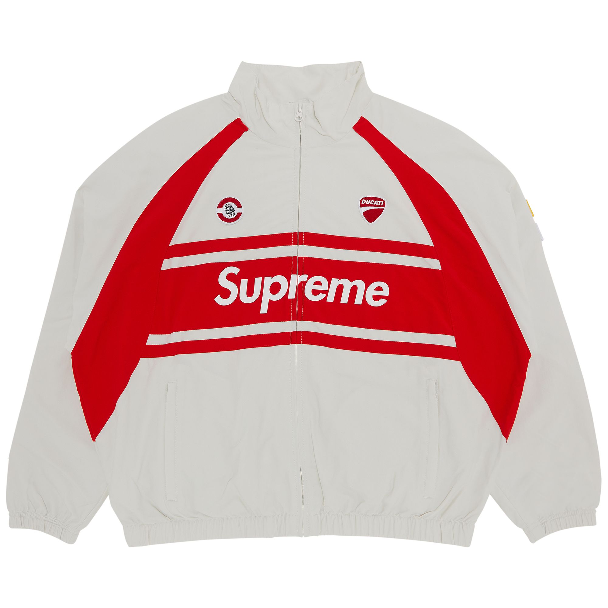 Supreme x Ducati Track Jacket 'Light Grey' | Men's Size L