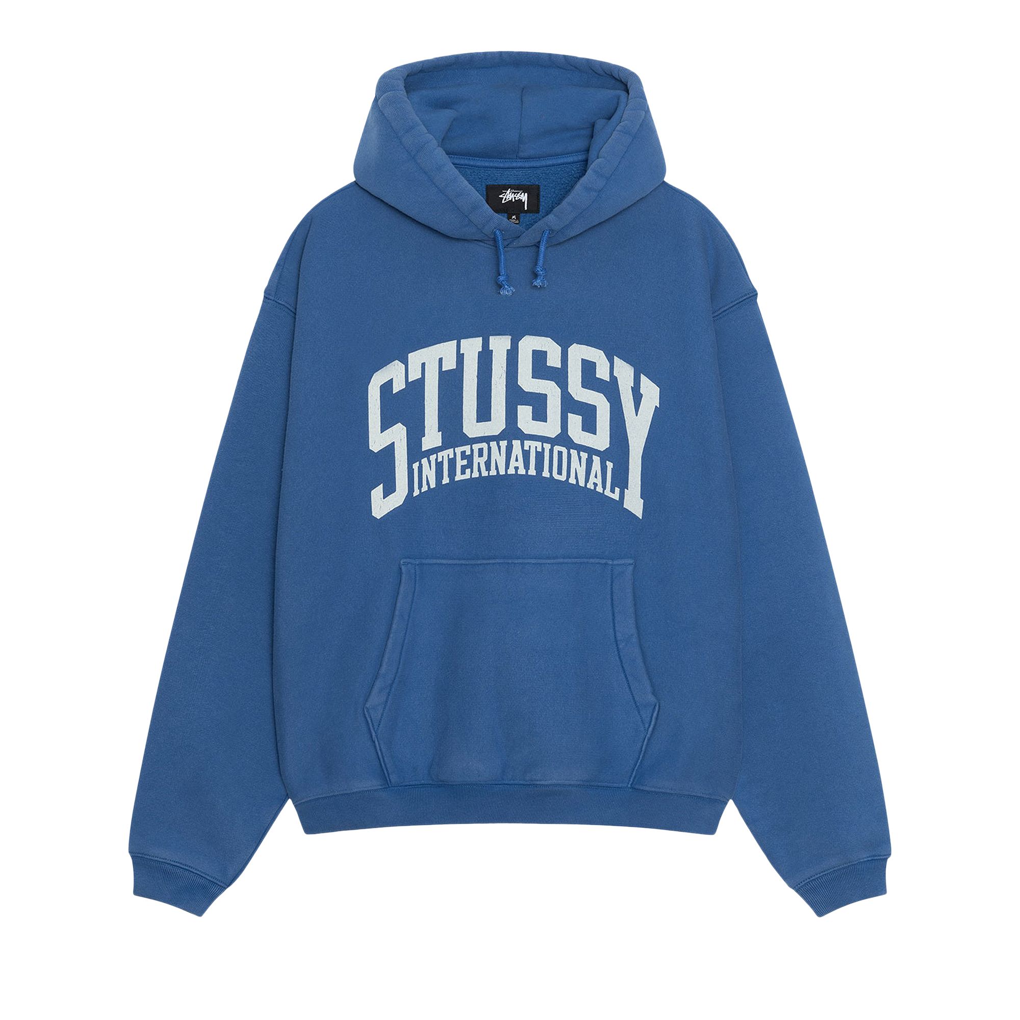 Stussy Relaxed International Hoodie 'Blue' | Men's Size L