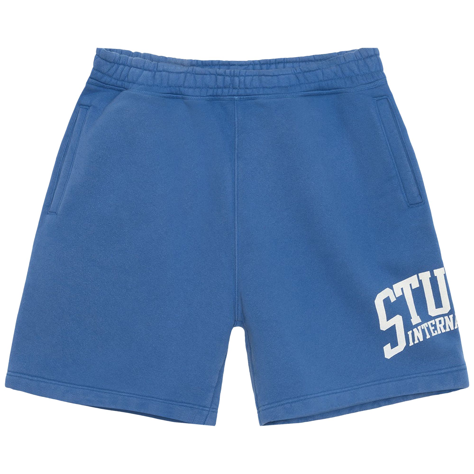 Pre-owned Stussy Fleece International Short 'blue'