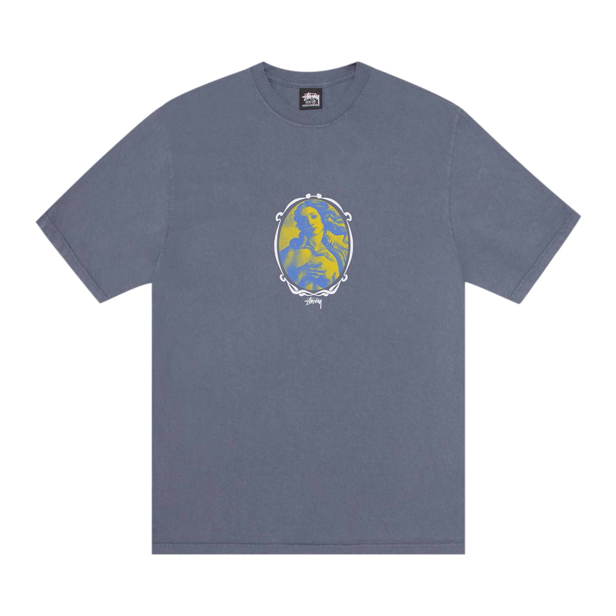 Pre-owned Stussy Venus Oval Tee 'indigo' In Blue
