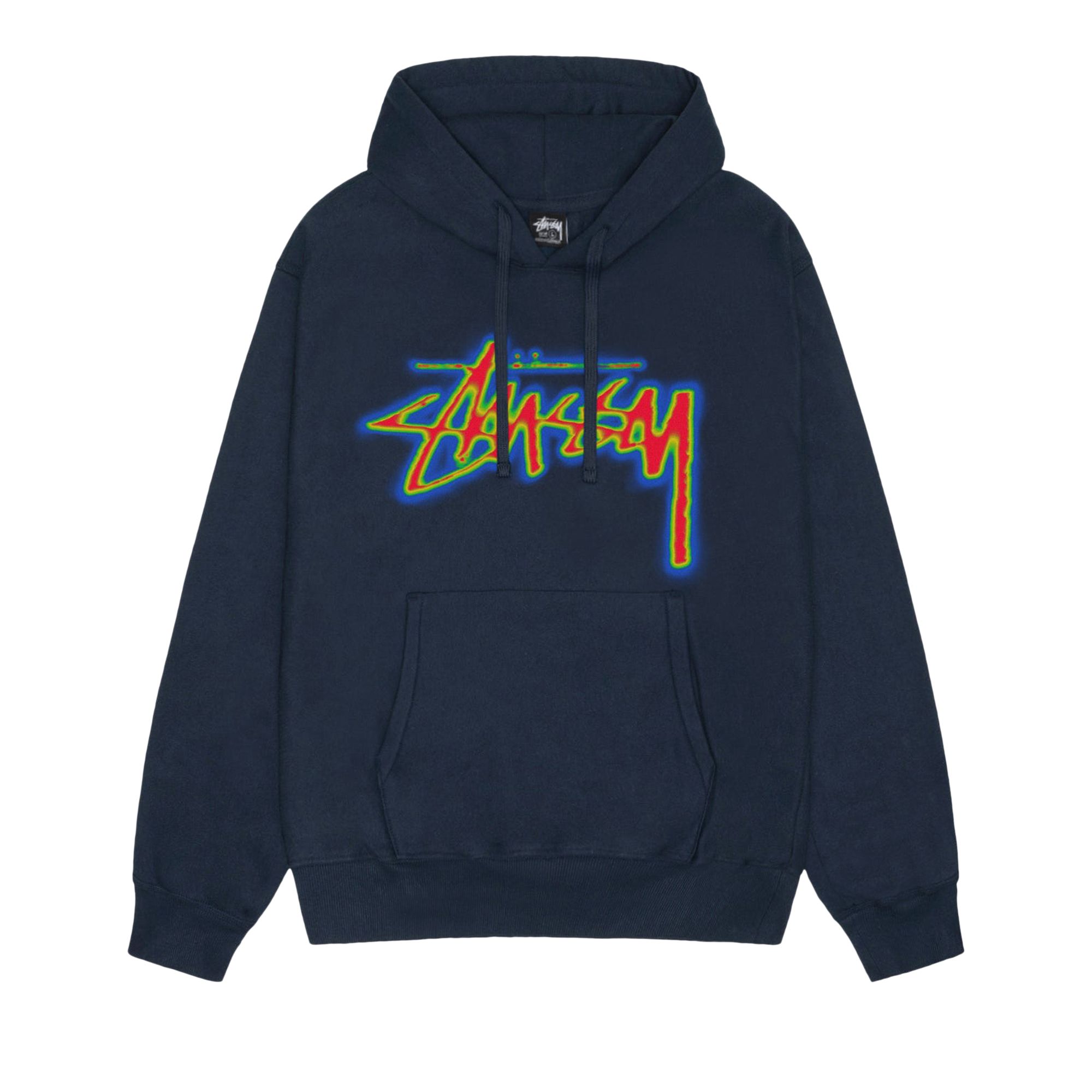 Stussy Thermal Stock Hoodie 'Navy' | Blue | Men's Size L