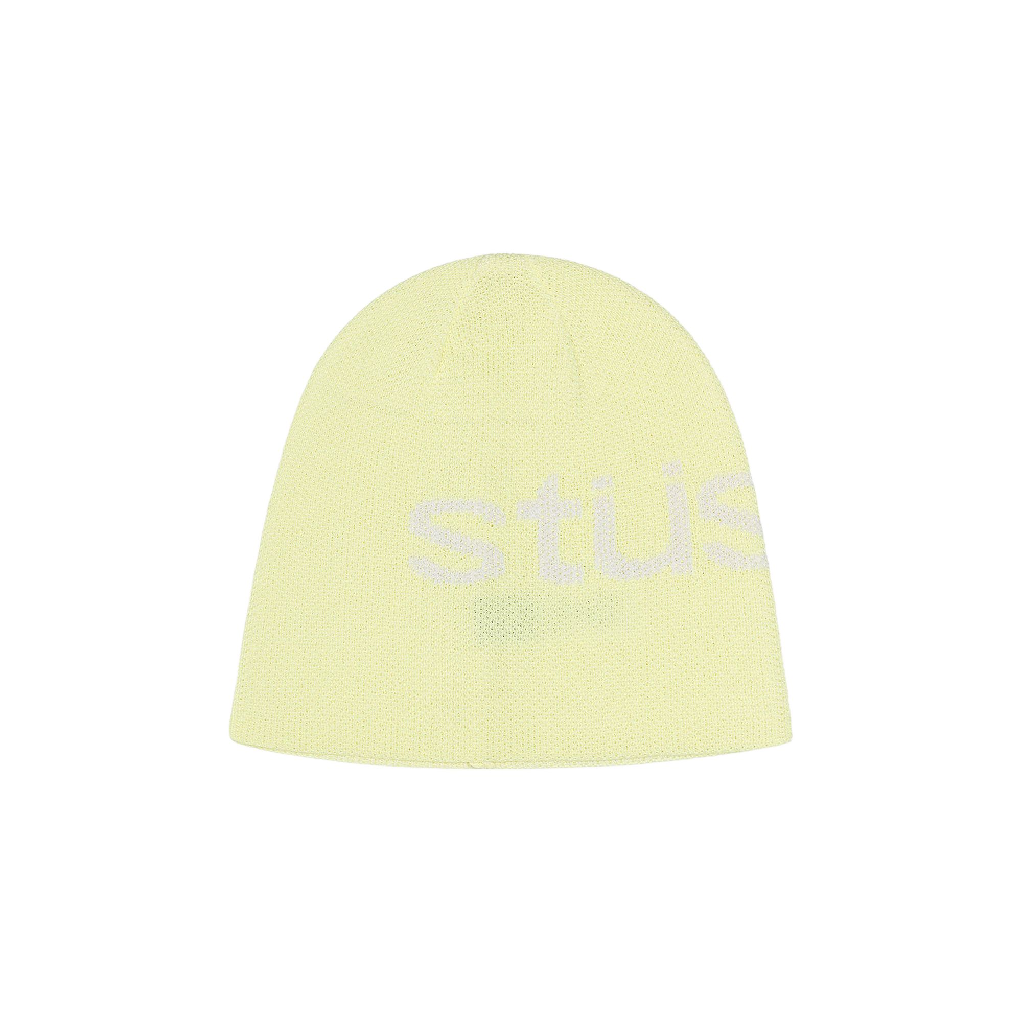 Pre-owned Stussy Skullcap Helvetica Uv Beanie 'yellow' | Multi-color | Men's Size Onesize