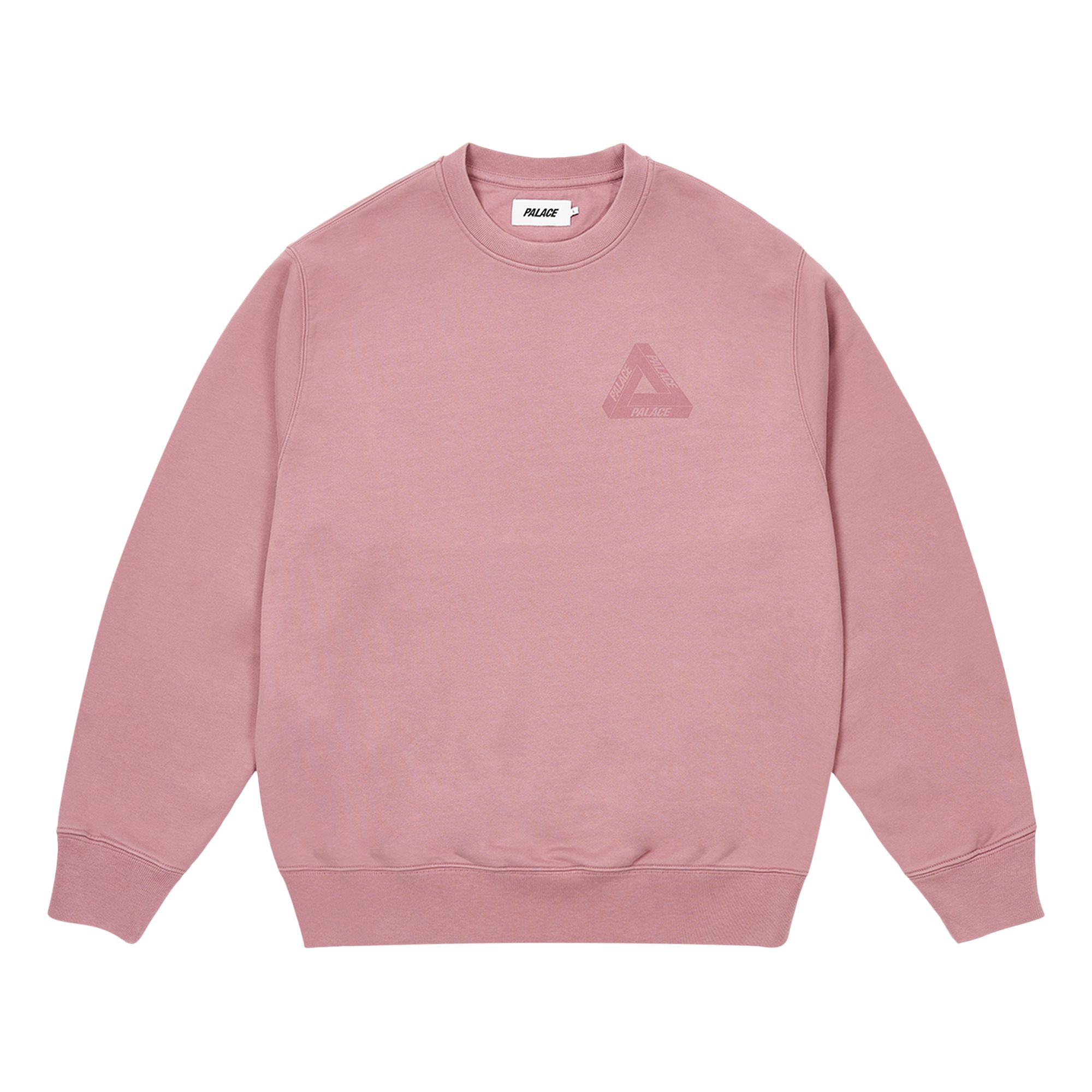 Pre-owned Palace Spray Tri-ferg Crew 'dusty Mauve' In Purple